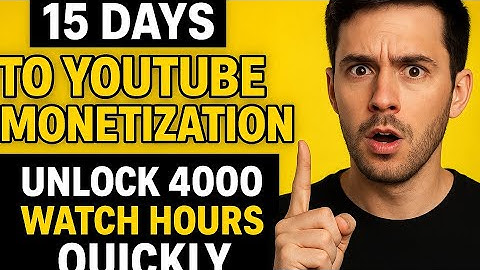 15 Days to YouTube Monetization: Unlock 4000 Watch Hours Quickly – Full Script