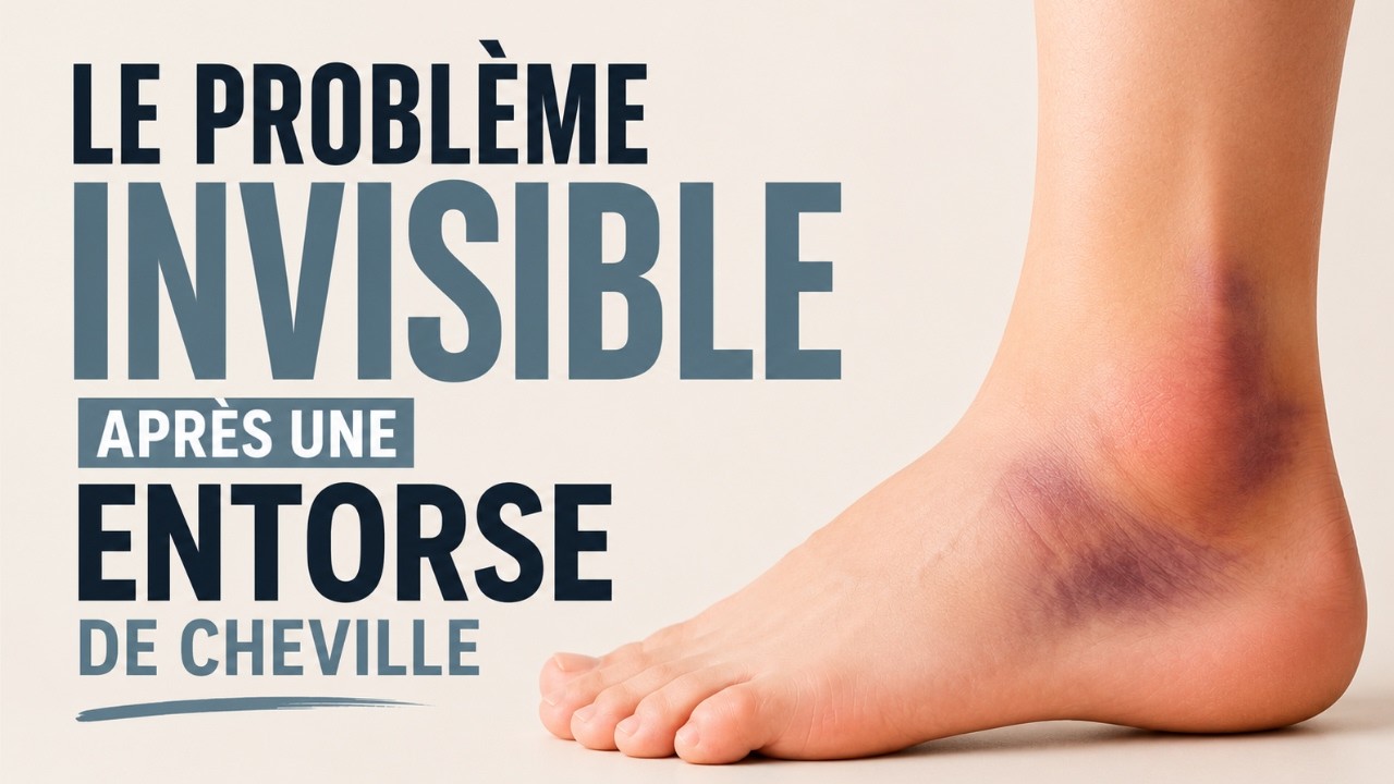 Le problème invisible après une entorse de cheville