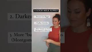 Factors that determine a good milk supply