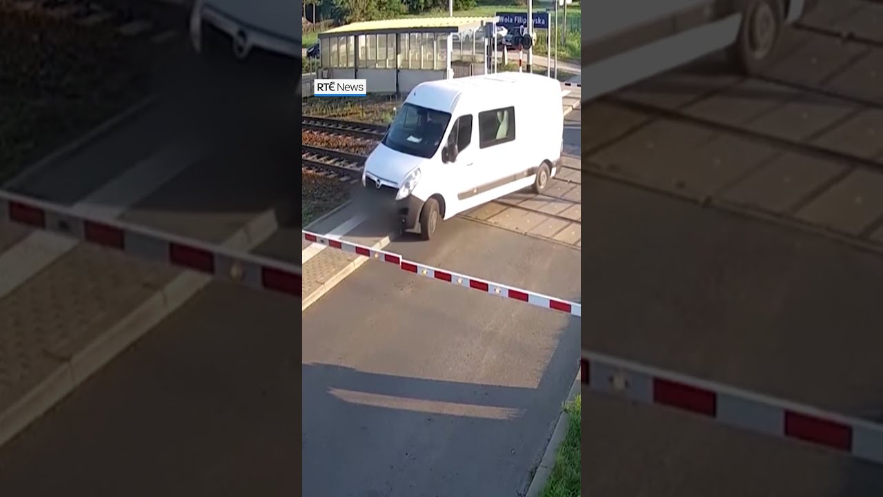 Driver Uninjured After Train Crashes Into Van In Poland