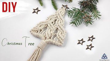 Macrame Christmas Tree DIY | Handmade Christmas Decorations