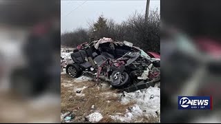 Harvey County crash survivor thankful, credits seatbelt for saving her life