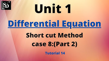 Short cut Method | Engineering M3 | Differential Equation | Tutorial 14