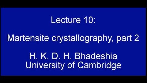 Martensite Crystallography, part 2