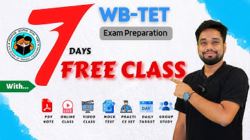 WB Primary TET 2022 | FREE CLASS for 7 Days with PDF, Video, Online Class, Practice Set, Mock Test