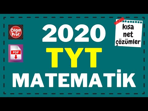 2020 TYT MATEMATİK [+PDF] - 2020 TYT Matematik Soru Çözümleri