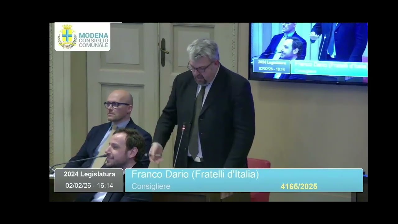 Il Consigliere Franco interviene in Consiglio Comunale