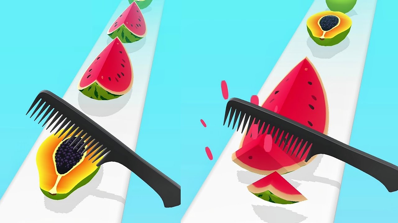 Perfect Slices Game! Very satisfying ASMR slicing video - YouTube