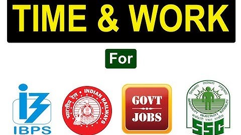 Time and Work Shortcut Tricks in Hindi Questions (Part 1)