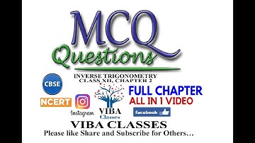 MATHS, INVERSE TRIGONOMETRY, CHAPTER 2, EXERCISE 2.1, FULL CHAPTER, SOLUTIONS, MCQ, M C Q,