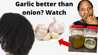 How to make homemade Diy Garlic oil for hair growth, hair loss and dandruff/Garlic benefits for hair