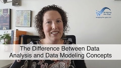 The Difference Between Data Analysis and Data Modeling Concepts
