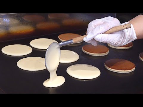 4 flavors, Delicious Red Bean Pancake (Dorayaki) - Korean Street Food