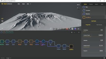 Gaea EAP Creating branching mountain and island forms