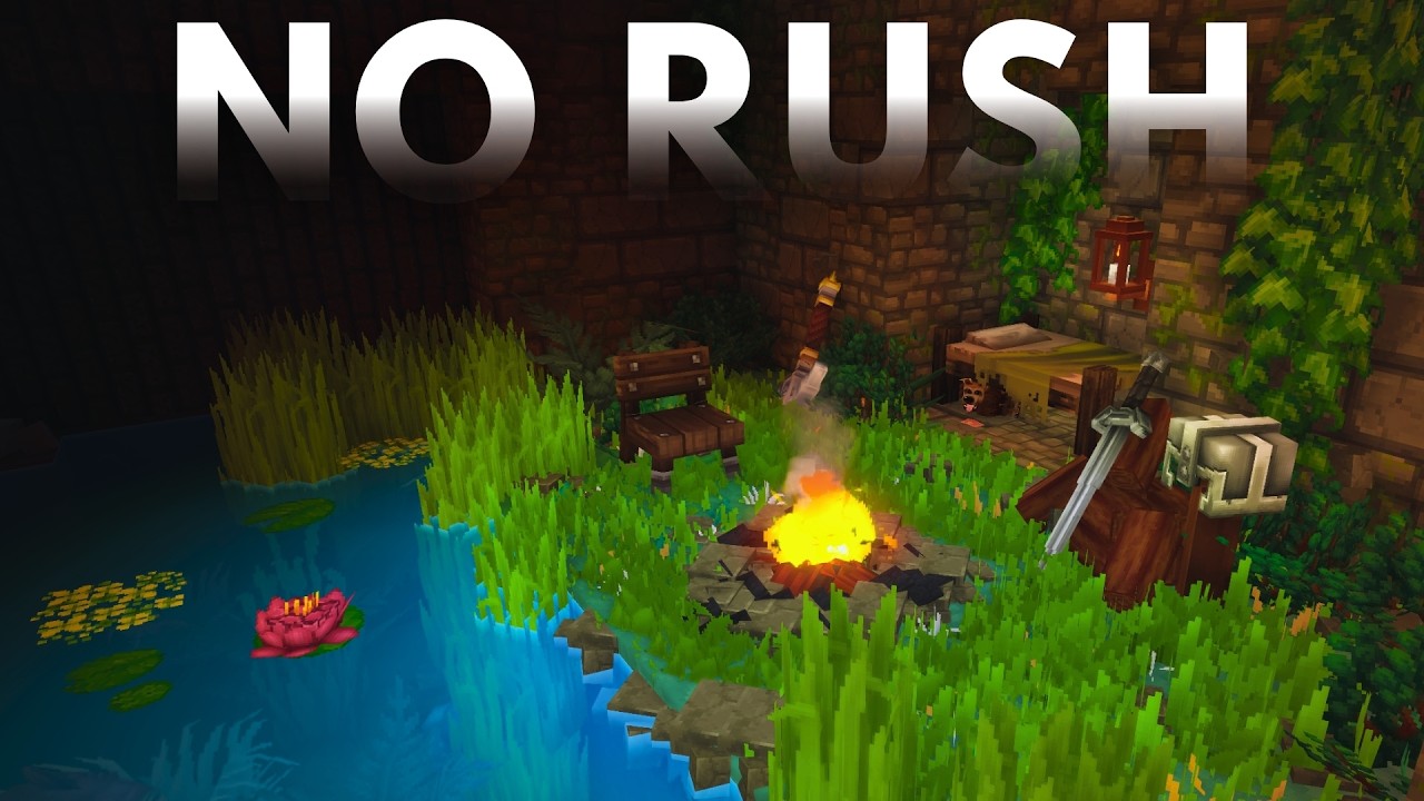 find peace here... (adventure ambient music & soft fire)