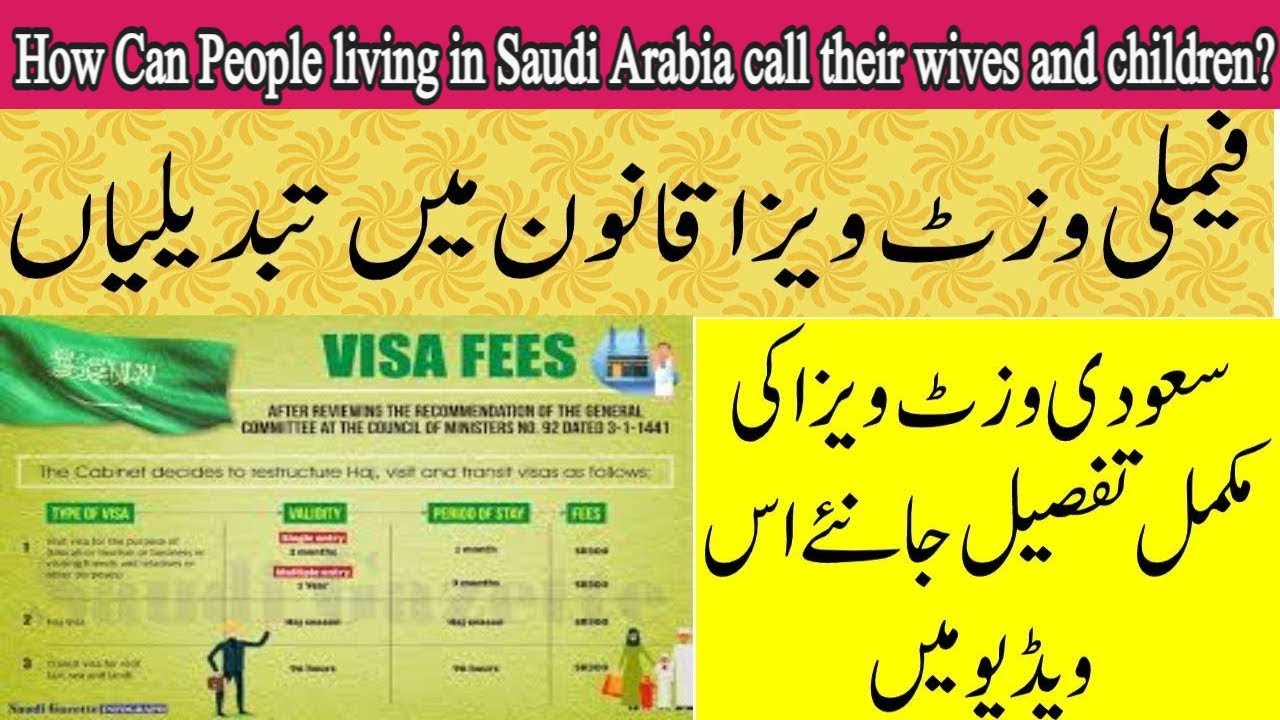 visit visa saudi arabia fees pakistan