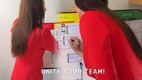 pmxboard Physical Kanban Board Set, Magnetic