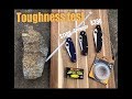 Toughness Test K390 vs Cruwear vs S110V