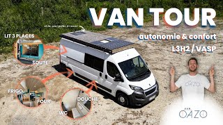 VAN TOUR | Fourgon aménagé 100% DIY | Boxer L3H2 VASP | vanoazo.com 🚐✨