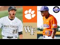 #2 Clemson vs #12 Wake Forest (CHASE BURNS WAS ELECTRIC!) | 2024 College Baseball Highlights