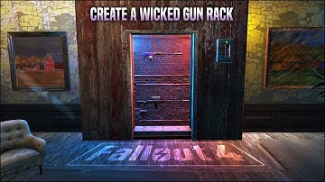 An Automatic Backlit Gun Rack Display 🔫 Fallout 4 No Mods Shop Class