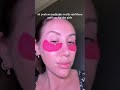 PINK pdrn & collagen hydro gel eye masks for the girls #medicube #undereyes #skincareroutine