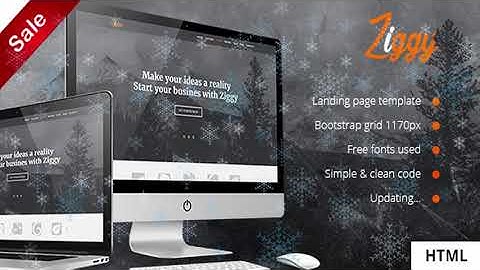 Ziggy - Multipurpose HTML5 Landing Page | Themeforest Website Templates and Themes
