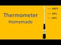 How to make a Thermometer at home for kids to paly and learn science - [Thermometer]