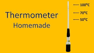How to make a Thermometer at home for kids to paly and learn science