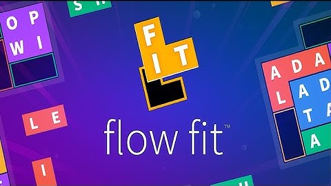 Flow Fit - Word Puzzle (by Big Duck Games) IOS Gameplay Video (HD)