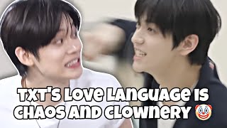 txt's real love language is CHAOS and CLOWNERY