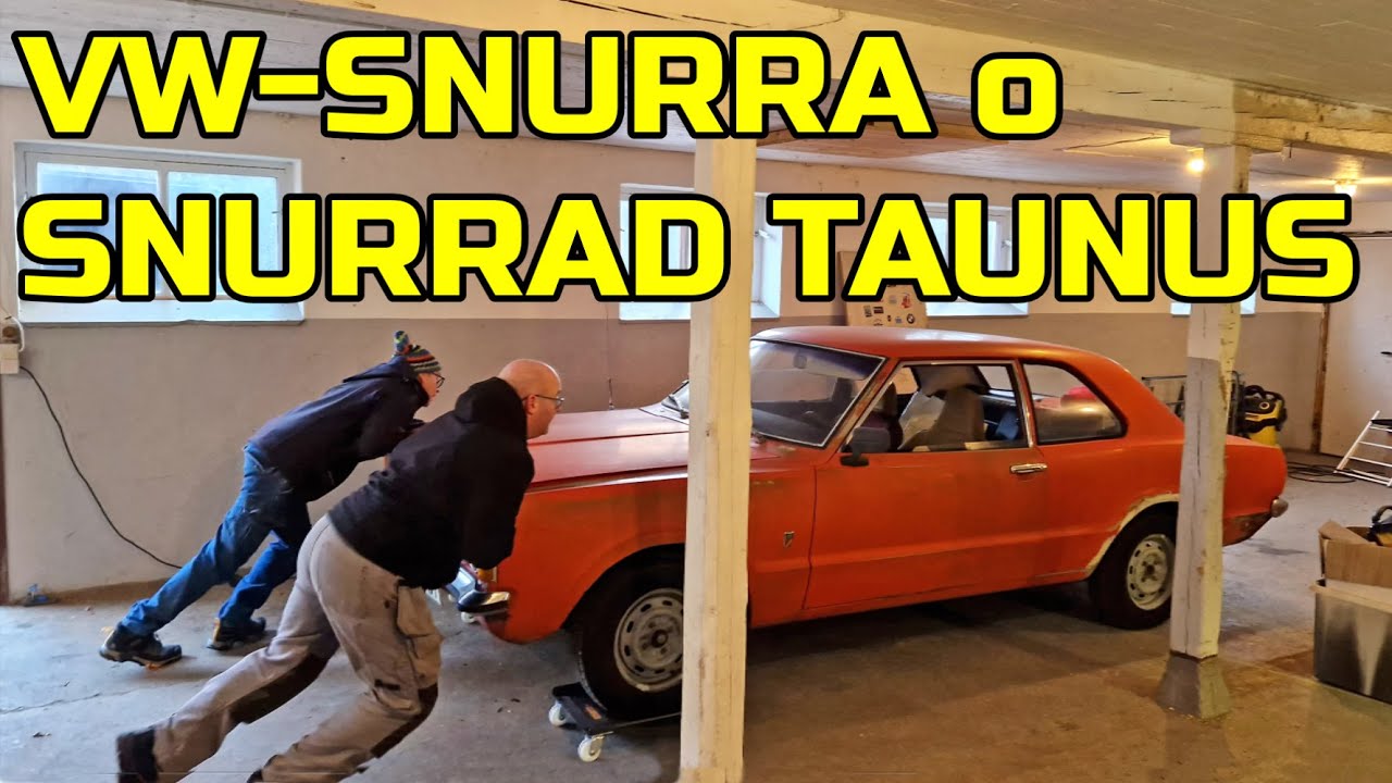 Hittar en VW boxer och omflyttning av Ford Taunus Volvo PV 444 och VW Skalbagge