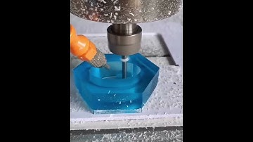 CNC machining a beautiful engineering plastic part!