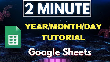 How to use YEAR/MONTH/DAY Functions in Google Sheets | Tutorial