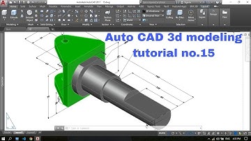 AutoCAD 3D Tutorial no.15 | UCS, Presspull, Object Snap, Solid Subtract
