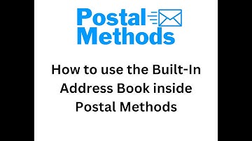 How to use the Built In Address Book