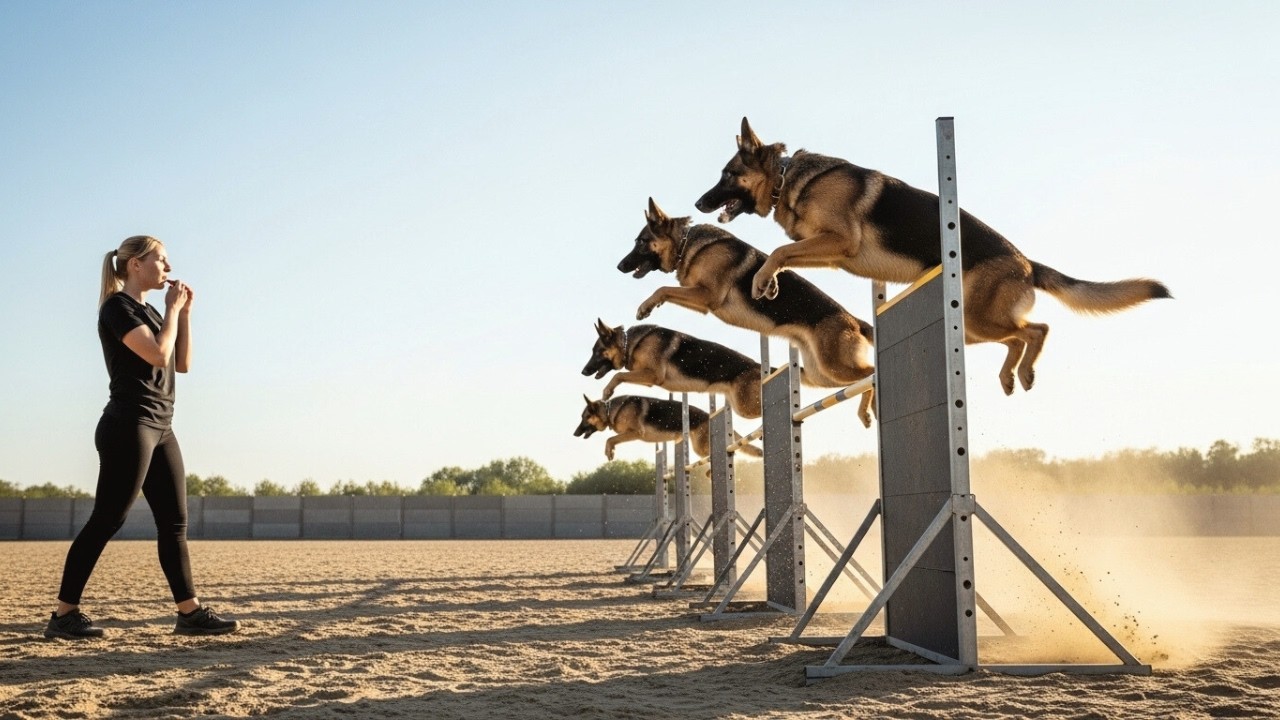 What Happens When a K9 Loses Confidence Mid Obstacle Course - YouTube