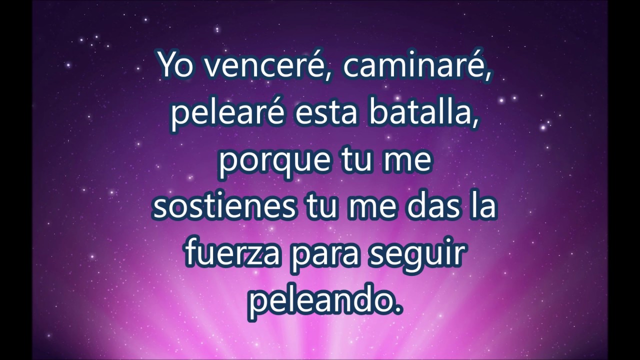 yo vencere