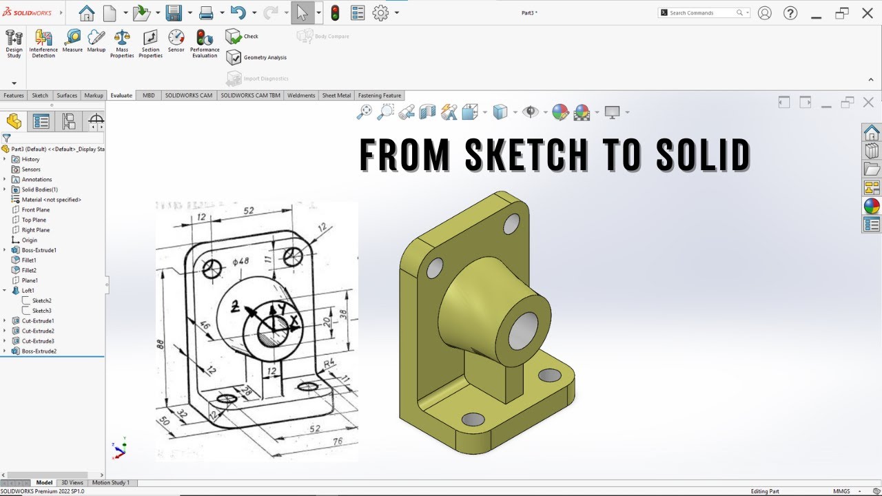 SolidWorks Starter Pack: Build This Easy 3D Part - YouTube
