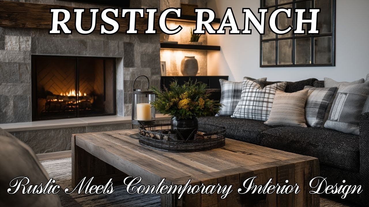 Modern Rustic Ranch Style Interior Design | Warm, Cozy & Timeless - YouTube
