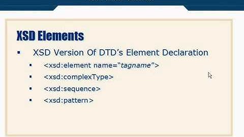 XML Tutorial   33 XSD Schema Elements