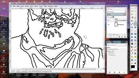 #2 GIMP   Color Portrait   2 Creating Contiguous Regions With Pencil Or Eraser