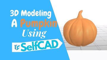 How to Design an Eye-catching 3D Pumpkin in SelfCAD #3d #shorts