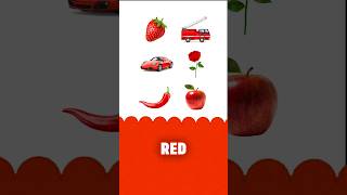 Learning colors for kids - RED color for children / education video