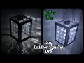 Dollar tree outdoor lighting idea diy / picture frame home decor ideas / solar lighting decoration