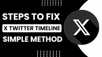 How To Fix And Solve X Twitter App Timeline | Easy Solution