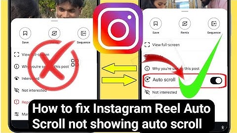 instagram reels auto scroll option not showing problem 2025 |instagram autoscroll not showing