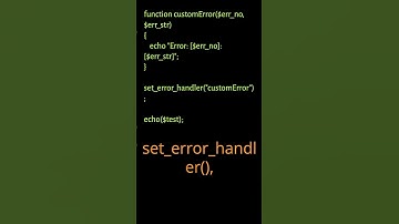 How to handle errors in PHP