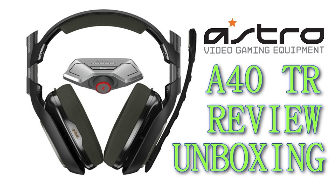 New Astro A40's Tournament Ready Headset Unboxing Review - YouTube