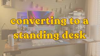 STANDING DESK set up | time lapse, no talking